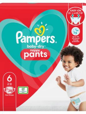 Pampers Baby Dry Nappy Pants Size 7 Essential Pack 25 per pack